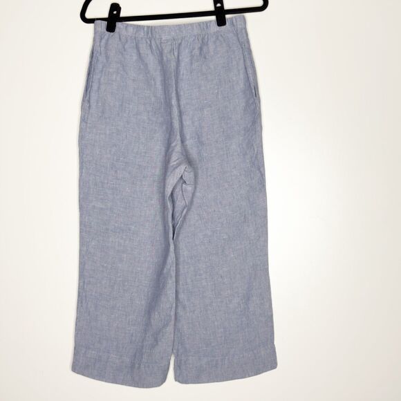 J. Jill Love Linen Pull on Linen Capri Pant Women's Size Medium Petite - Picture 2 of 7